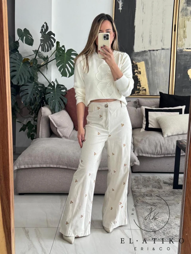 Pantalones estampado de flores