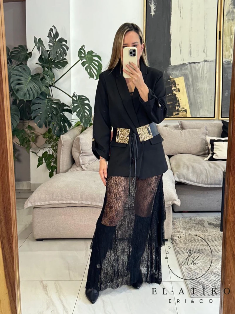 Set vestido lencero y blazer
