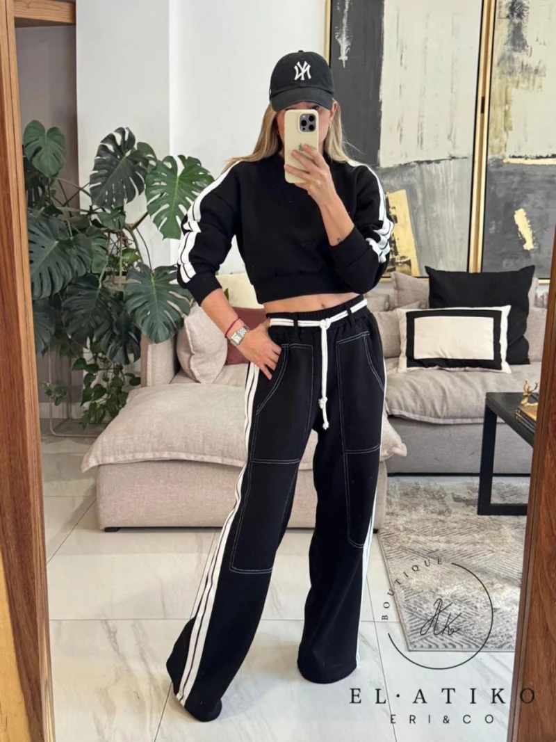 Set rayas blancas al costado