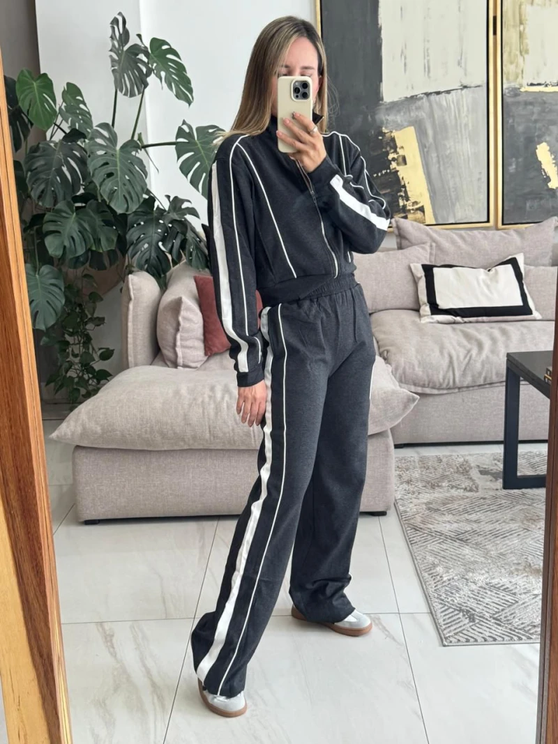 Set pants gris obscuro 