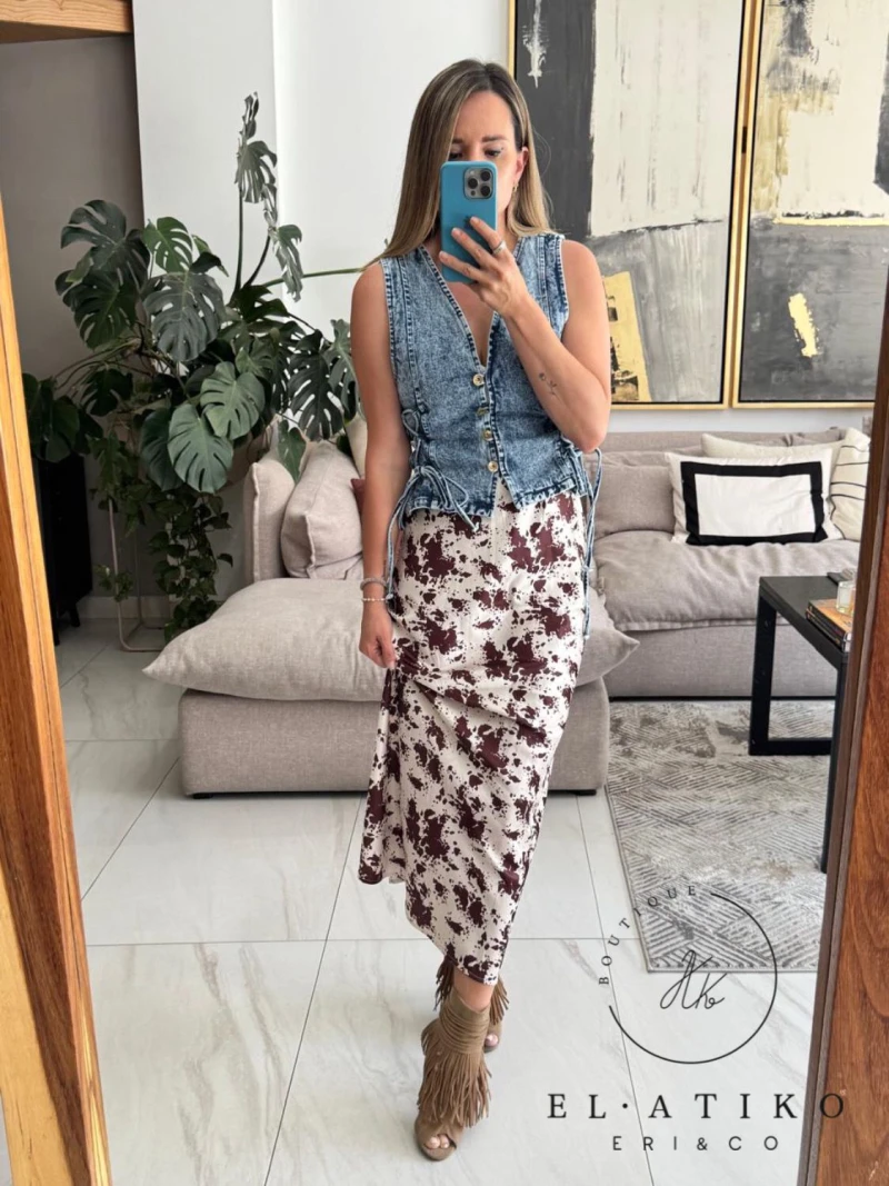 Chaleco Mezclilla Jareta 