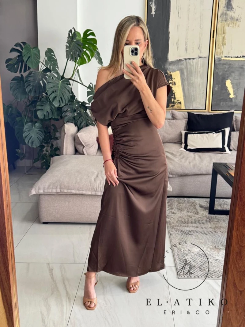 Vestido hombro caido