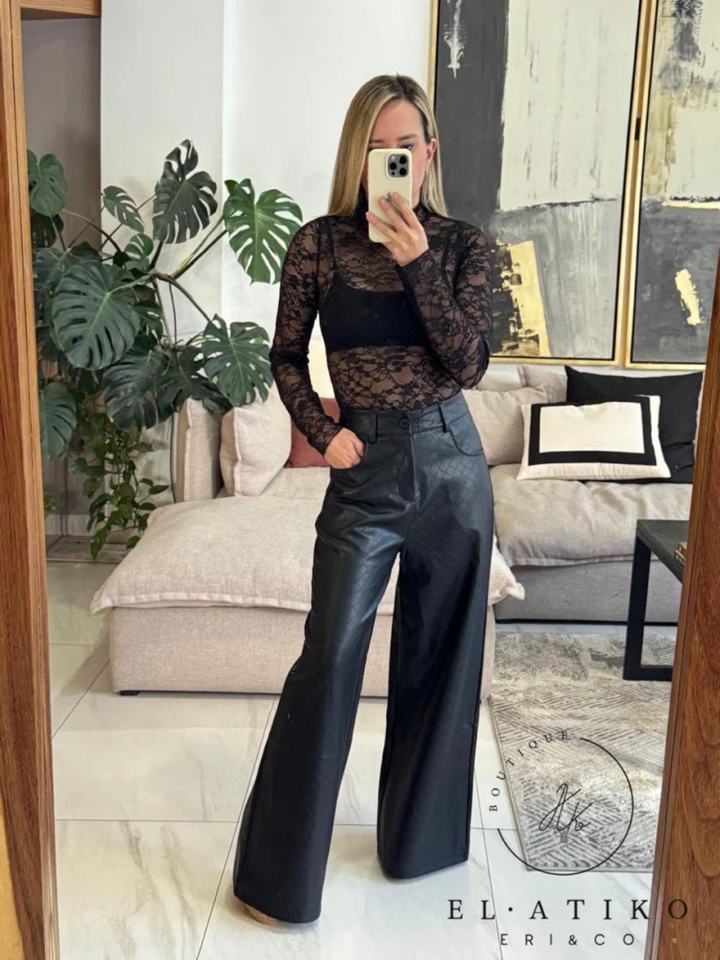 Pantalon vinil con rombos