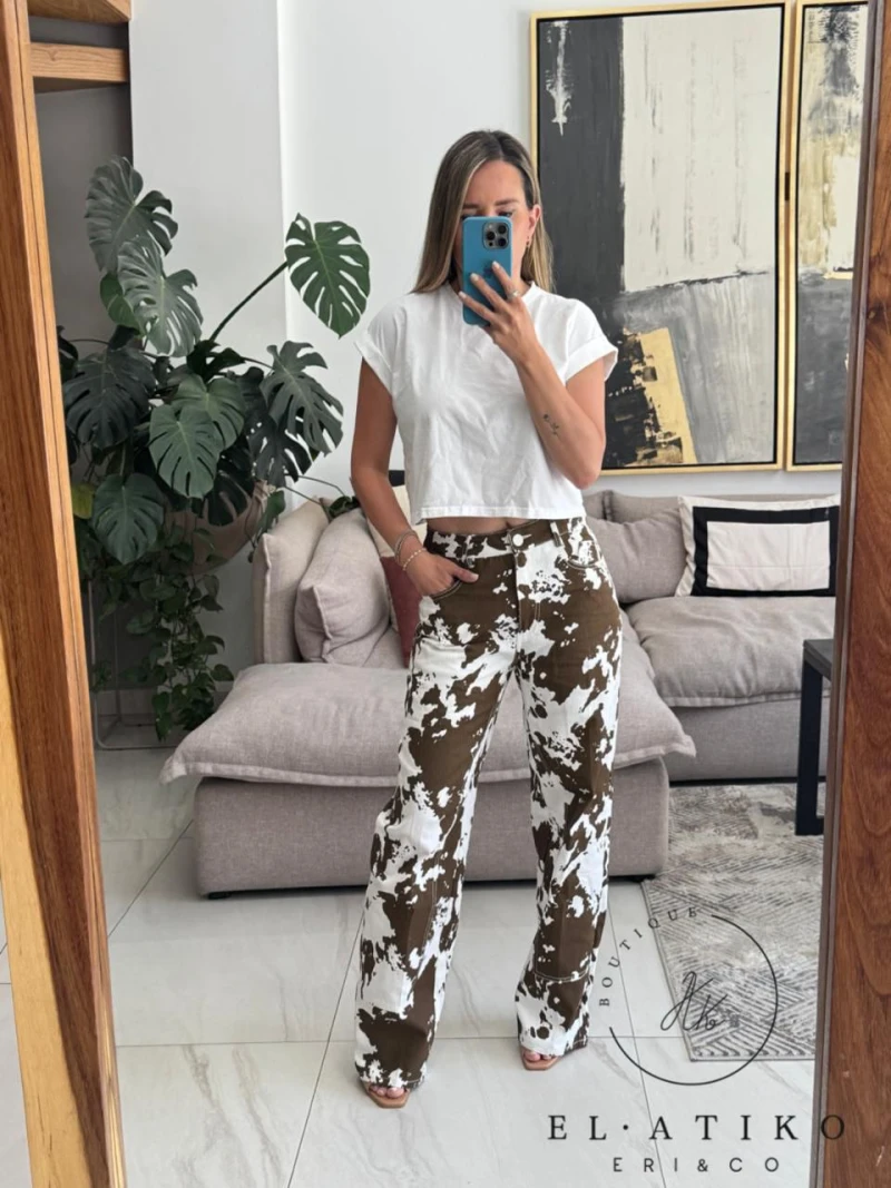 Jeans Cow Print 